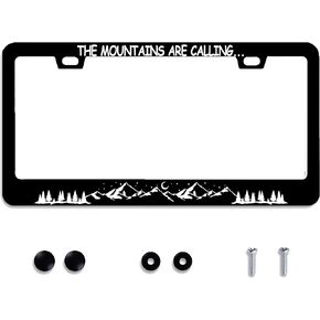 Personalized License Plate Frame Stainless Steel Abstract Music Note Spraying Art Car License Plate Cover Accessory Decorative 2 Holes and Screws Fits US Standard License Plates Size: 12.2 x 6.3 in