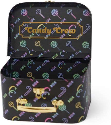Paperboard Suitcases with Handle - Fancy Decorative Cardboard Box - Pretty Storage Boxes with Cool Graphics - Mini Luggage Set of 1 Large & 1 Medium Candy Box- Tiny Toy Organizers for Kids, Teens in Saudi Arabia