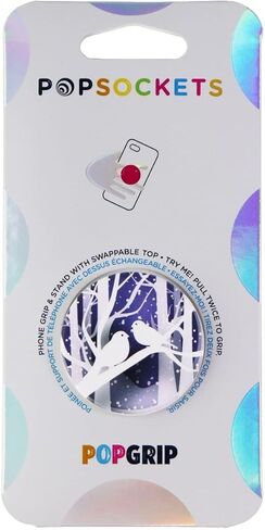 PopSockets: حامل ومقبض PopGrip الموسع مع جزء علوي قابل للتبديل - طيور ورقية in Kuwait