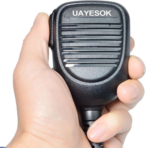 UAYESOK Heavy Duty Portable Two Way Radio HT Remote Speaker Mic K-Type for Kenwood NX-220 NX-320 NX-1200 NX-3220 TK-272G TK-2312 TK-2360 W/Multifunction Mic Mount Holder, for Baofeng BTECH Retevis in Saudi Arabia