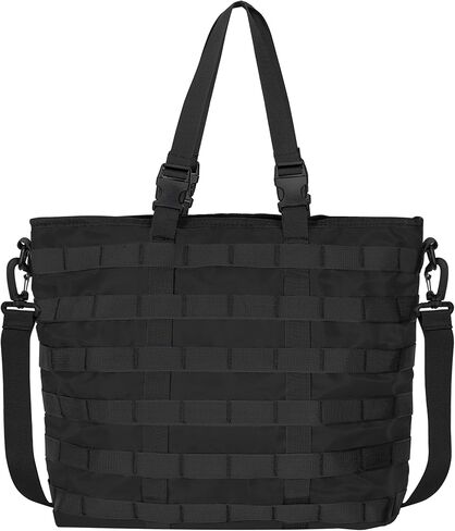 حقيبة توريبيو للنساء، حقيبة كبيرة للعمل مقاس 13 بوصة حقيبة كتف للكمبيوتر من النايلون حقيبة يد خفيفة الوزن للسفر والعمل المكتبي، أسود in Kuwait