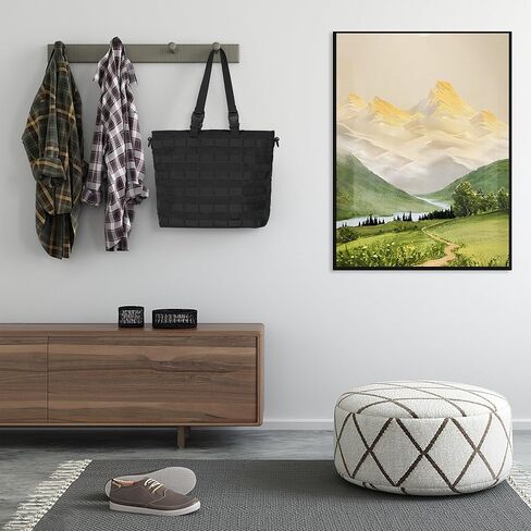 حقيبة توريبيو للنساء، حقيبة كبيرة للعمل مقاس 13 بوصة حقيبة كتف للكمبيوتر من النايلون حقيبة يد خفيفة الوزن للسفر والعمل المكتبي، أسود in Kuwait