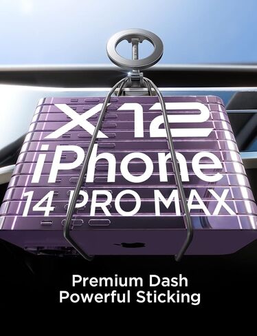 LISEN for MagSafe Car Mount، [20 مغناطيس قوي] حامل هاتف مغناطيسي للسيارة، حامل هاتف بدون استخدام اليدين مناسب للسيارة لهاتف iPhone 15 14 13 12 Pro Max Plus Mini MagSafe، فضي in Kuwait