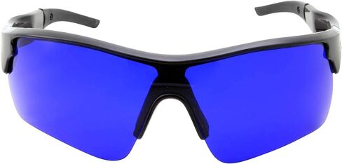 نظارات مكتشف كرات الجولف للرجال - عدسات زرقاء حقيقية - إطار بنمط رياضي - نظارات شمسية ملفوفة in Kuwait