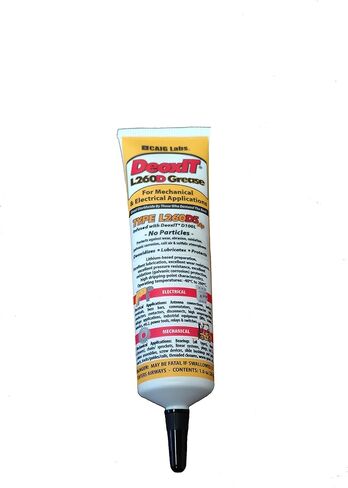 DeoxIT L260-D5 Grease, Lithium based, No particles, L260Np with 5% DeoxIT D-Series (D100L) infused, tube 1 oz in Saudi Arabia