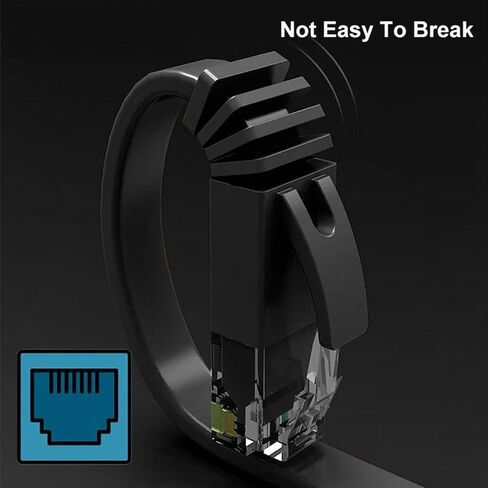 chenyang Cat6 RJ45 Ultra Slim Flat Ethernet UTP Network Cable Twisted Pair Patch Cord for Laptop Router 0.2M in Saudi Arabia
