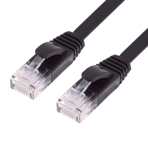 chenyang Cat6 RJ45 Ultra Slim Flat Ethernet UTP Network Cable Twisted Pair Patch Cord for Laptop Router 0.2M in Saudi Arabia