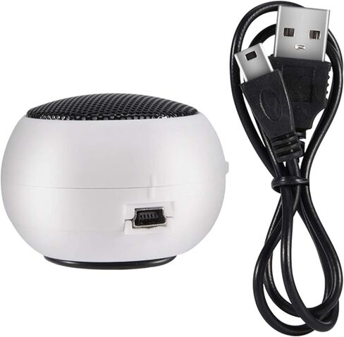 Computer Speakers,Desktop Speakers Low Power Laptop Speakers Powered White Computer Sound No External Power Supply Needed with Hang Hole Design,for 3.5mm Audio Jack Devices PC Laptop in Kuwait