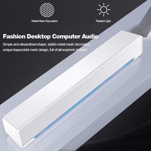 Docooler USB Wired Computer Speaker Bar Stereo Music Player Bass Surround Sound Box for PC, Laptop, TV, Smartphone, Tablet, MP3, MP4 and More in Saudi Arabia