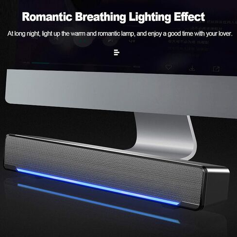 Docooler USB Wired Computer Speaker Bar Stereo Music Player Bass Surround Sound Box for PC, Laptop, TV, Smartphone, Tablet, MP3, MP4 and More in Saudi Arabia
