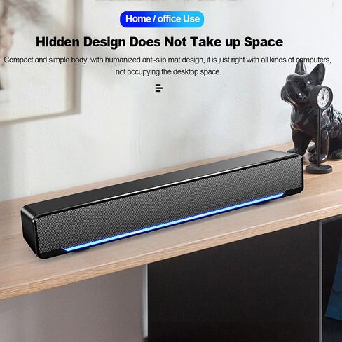 Docooler USB Wired Computer Speaker Bar Stereo Music Player Bass Surround Sound Box for PC, Laptop, TV, Smartphone, Tablet, MP3, MP4 and More in Saudi Arabia