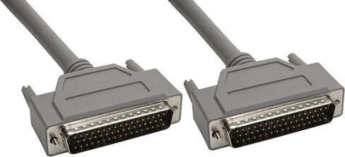 Amphenol CS-DSDMDB50MM-010 50-Pin DB50 Deluxe D-Sub Cable, Shielded, Male/Male, 10', Gray in Saudi Arabia