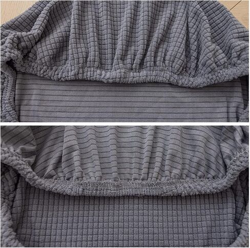 Computer Office Chair Cover - Split Protective & Removable Stretchable Polyester Corn Velour Fabric Universal Desk Chair Covers Rotating Chair Slipcover(NOT Chair),Grey,1PC in Saudi Arabia