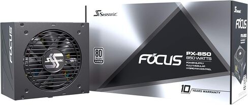 Seasonic FOCUS Plus 850 Platinum SSR-850PX 850W 80+ Platinum ATX12V & EPS12V وحدات كاملة 120 مم FDB مروحة مدمجة بحجم 140 مم مزود طاقة in Kuwait