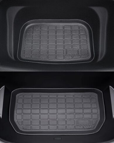 TAPTES سجادات أرضية Tesla Model Y 2024 2023 2022 2021، من أجل سجادات أرضية Tesla Model Y 2021-2024 لجميع الأحوال الجوية TPE أرضية صندوق السيارة وبطانة البضائع، ملحقات داخلية مقاومة للماء 5 مقاعد in Kuwait