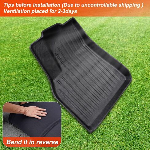 TAPTES سجادات أرضية Tesla Model Y 2024 2023 2022 2021، من أجل سجادات أرضية Tesla Model Y 2021-2024 لجميع الأحوال الجوية TPE أرضية صندوق السيارة وبطانة البضائع، ملحقات داخلية مقاومة للماء 5 مقاعد in Kuwait