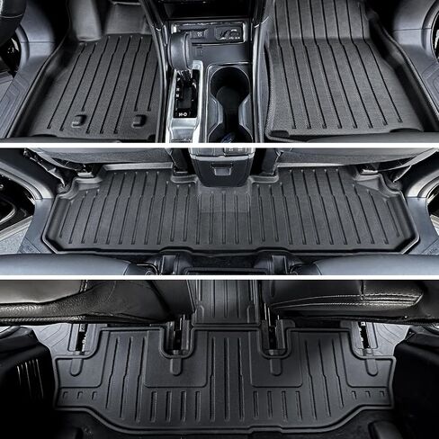 CARESA Floor Mats Seat Back Covers Behind 2nd and 3rd Row Cargo Liner for 2019-2024 Subaru Ascent Accessories(7 Passenger), All-Weather TPE Mat Protector Fit Ascent in Saudi Arabia
