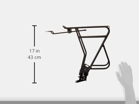 حامل خلفي للدراجة من اكسيوم Mk 3 Alu Journey Uni-Fit، أسود in Kuwait