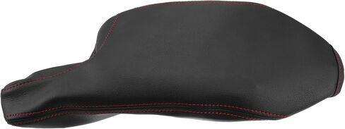 X AUTOHAUX Car Center Console Armrest Cover for Mazda 3 2014-2016 Faux Leather Interior Arm Rest Cover Elbow Cushion Pad Black Red Stitches in Saudi Arabia