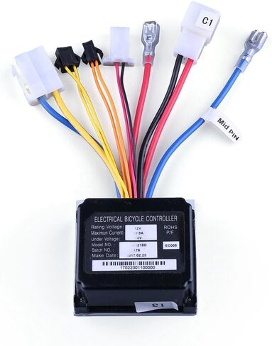 وحدة تحكم LotFancy 12V لدراجة ثلاثية العجلات الكهربائية Razor Power Rider 360، 7 موصلات، رقم الجزء البديل W20136401015، موديل ZK1218D-Rohs in Saudi Arabia