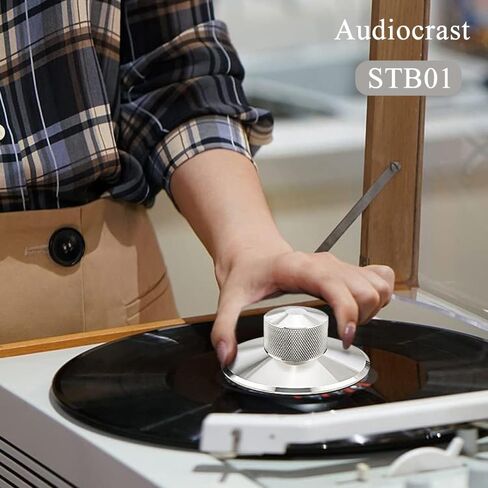 الوزن القياسي STB01 (390 جم / 13.7 أونصة)، مثبت قرص LP من الفولاذ المقاوم للصدأ، مشبك HiFi (فضي STB01) in Kuwait