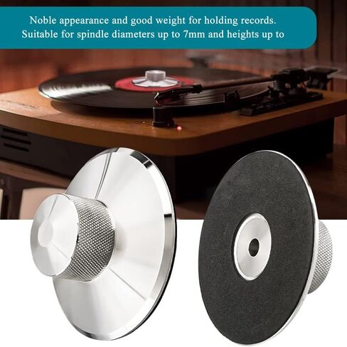 الوزن القياسي STB01 (390 جم / 13.7 أونصة)، مثبت قرص LP من الفولاذ المقاوم للصدأ، مشبك HiFi (فضي STB01) in Kuwait