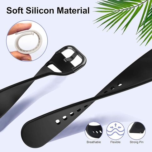 عبوتان من أحزمة ساعات النايلون والسيليكون القابلة للتمدد المتوافقة مع Garmin Venu 2S/Venu 3S/Vivoactive 4S/Vivomove 3S، أشرطة مطاطية بحلقة 18 مم لـ Garmin Forerunner 255S/Forerunner 265S للنساء والرجال in Kuwait