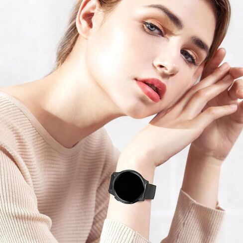 عبوتان من أحزمة ساعات النايلون والسيليكون القابلة للتمدد المتوافقة مع Garmin Venu 2S/Venu 3S/Vivoactive 4S/Vivomove 3S، أشرطة مطاطية بحلقة 18 مم لـ Garmin Forerunner 255S/Forerunner 265S للنساء والرجال in Kuwait