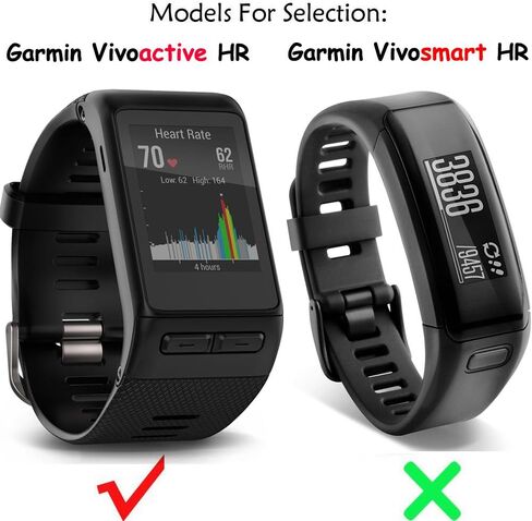 Band for Garmin Vivoactive HR Watch, Soft Silicone Wristband Replacement Band for Garmin Vivoactive HR Sports Watch in Saudi Arabia