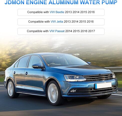 JDMON متوافق مع مجموعة مضخة مياه المحرك Volkswagen VW Beetle Jetta 2013 2014 2015 2016 13 14 15 16 يستبدل #06K121111P 06K121011B in Saudi Arabia