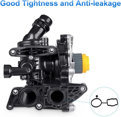 JDMON متوافق مع مجموعة مضخة مياه المحرك Volkswagen VW Beetle Jetta 2013 2014 2015 2016 13 14 15 16 يستبدل #06K121111P 06K121011B in Saudi Arabia