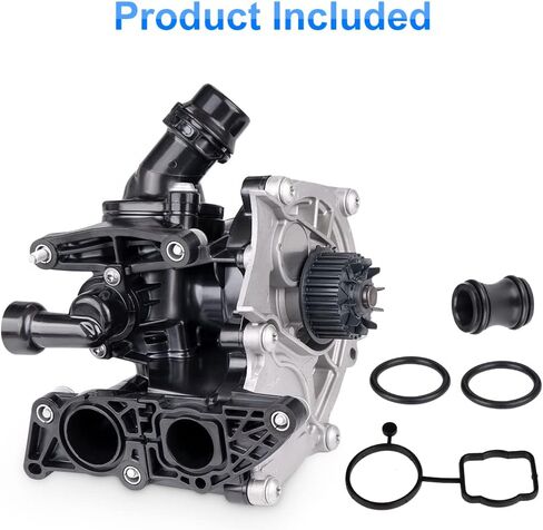 JDMON متوافق مع مجموعة مضخة مياه المحرك Volkswagen VW Beetle Jetta 2013 2014 2015 2016 13 14 15 16 يستبدل #06K121111P 06K121011B in Saudi Arabia