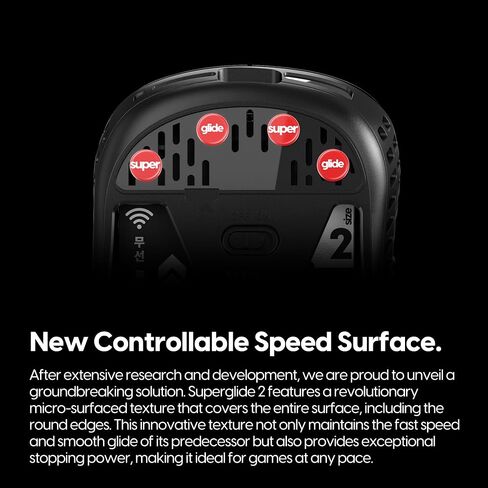 Pulsar Gaming Gears Superglide2 - New Controllable Speed Surface Smoothest Mouse Feet/Glides Made with Ultra Strong Glass Smooth and Durable Sole for Universal 6mm x 8 [RED] in Saudi Arabia