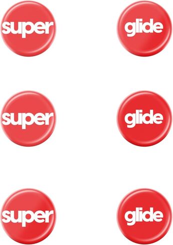 Pulsar Gaming Gears Superglide2 - سطح جديد يمكن التحكم في سرعته وأنعم أقدام الماوس/انزلاقات مصنوعة من زجاج فائق القوة ونعل ناعم ومتين لمقاس 6 مم × 8 [أحمر] in Kuwait