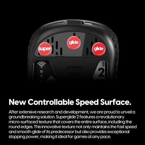 Pulsar Gaming Gears Superglide2 - سطح جديد يمكن التحكم في سرعته وأنعم أقدام الماوس/انزلاقات مصنوعة من زجاج فائق القوة ونعل ناعم ومتين لمقاس 6 مم × 8 [أحمر] in Kuwait