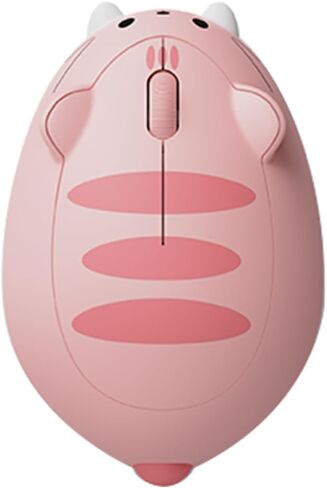 ماوس ألعاب لاسلكي من Akko Cat، 2.4 جيجا هرتز مع جهاز استقبال USB، ماوس كرتوني بصري لطيف لا سلكي للكمبيوتر/الكمبيوتر المحمول/سطح المكتب/الكمبيوتر الشخصي/iPad، متوافق مع Mac/Win Orange Kate in Kuwait