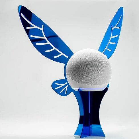 حامل طاولة سبلين متوافق مع مكبر الصوت الذكي Amazon Alexa Echo Dot (الجيل الرابع والخامس) وApple HomePod Mini، EchoFairy Style (Blue Heaven) in Kuwait