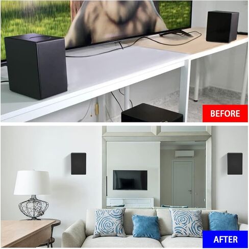 زوج واحد من دعامات التثبيت على الحائط لمكبر الصوت الخلفي LG S95QR SN11R SN11RG SP11RA SPN11 SPN11M SPN8 SPN8M SPP11 SPP11M SPP8M-W SPQ8-W SPQ9 مكبرات الصوت المحيطية الخلفية (مع ملحقات لولبية) in Kuwait