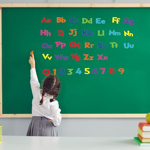 Tenare 268 Pcs 5 Inch Colorful Bulletin Board Letters Combo Set, Chalkboard Alphabet Letters Numbers, Cutouts Number Pack(Rainbow) in Saudi Arabia