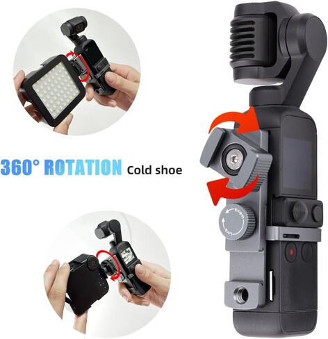 ملحقات تمديد فريدة لجيب DJI Osmo 1&2 مع حامل حذاء بارد قابل للدوران وفتحة لولبية 1/4 بوصة، تستخدم مع حامل ثلاثي القوائم وميكروفون وأجهزة فيديو أخرى in Kuwait