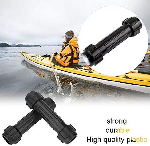 Alomejor 2pcs Paddle Connector Plastic Paddle Oars Shaft Connector Screw Joint Part Replacement for Inflatable Boat Kayak Canoe Paddles in Saudi Arabia