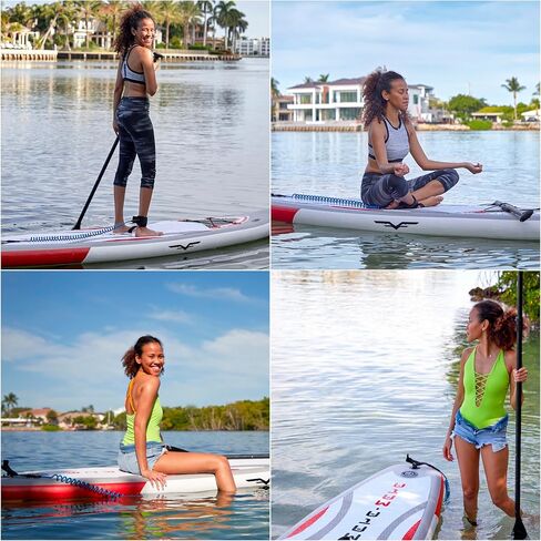 10' Stand Up Paddle Board with Premium SUP Accessories & Backpack Non-Slip Deck Waterproof Bag Leash Paddle and Hand Pump in Saudi Arabia