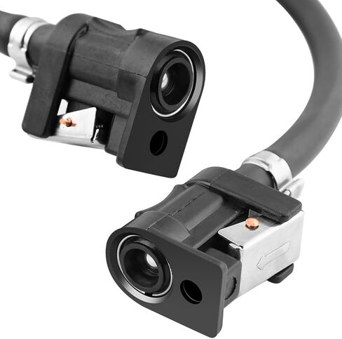Fuel Line Hose with Connector, Boat Fuel Line 5/16inch with Primer Bulb Steel Hose Clamps for Marine Outboard Boat Motor RVs Fuel Line in Kuwait