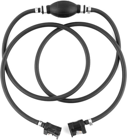 Fuel Line Hose with Connector, Boat Fuel Line 5/16inch with Primer Bulb Steel Hose Clamps for Marine Outboard Boat Motor RVs Fuel Line in Kuwait