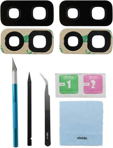 Original OEM Rear Camera Glass Lens Replacement for Samsung Galaxy S9 Plus (All Carriers) with Adhesive Preinstalled + Repair Tools (2pcs Camera Glass) in Kuwait