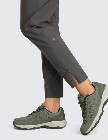CRZ YOGA Women's High Waisted Lightweight Outdoor Hiking Pants 26.5"- Travel Workout Casual Athletic Joggers Zip Off Pockets in Saudi Arabia