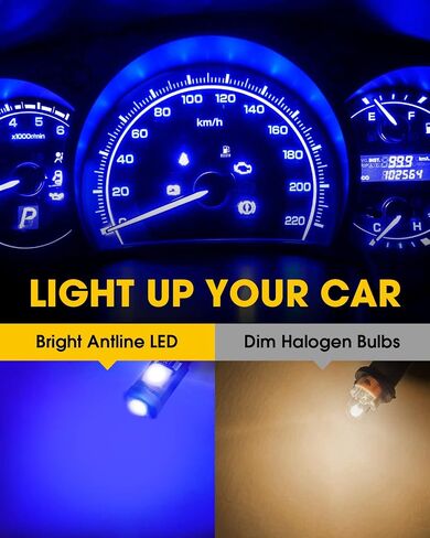 T5 37 74 2721 PC74 PC37 LED لمبة بيضاء، فائقة السطوع في Canbus خالية من الأخطاء 12 فولت بدائل للوحة القيادة الداخلية ومؤشر لوحة القياس وأضواء مصباح خريطة القبة العنقودية (حزمة من 10) in Kuwait