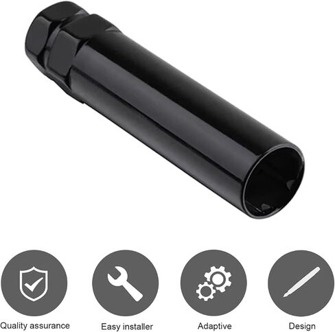1 PC Spline Lug Nut Wrench, Anti-rust Hub Anti-theft Screw Removal Socket Tool, Steel Spline Tuner Lug Nuts Key, Car Modification Tools, Universal for Most Cars (Black #6 Spline) in Saudi Arabia