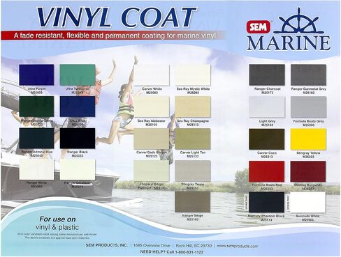 Sem Vinyl Coat Marine Series Color Guide in Saudi Arabia