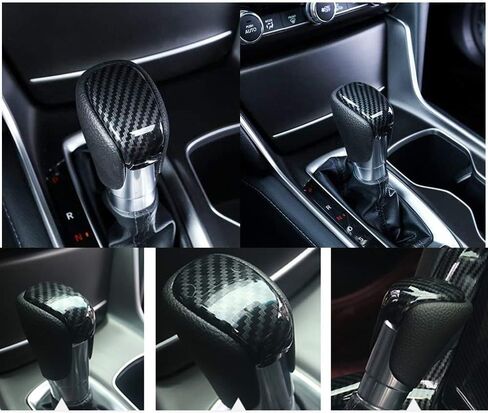 Gear Shift Knob Shifter Trim for Honda Accord 10th 2018 2019 2020 2021 2022, ABS Carbon Fiber 1pc in Saudi Arabia